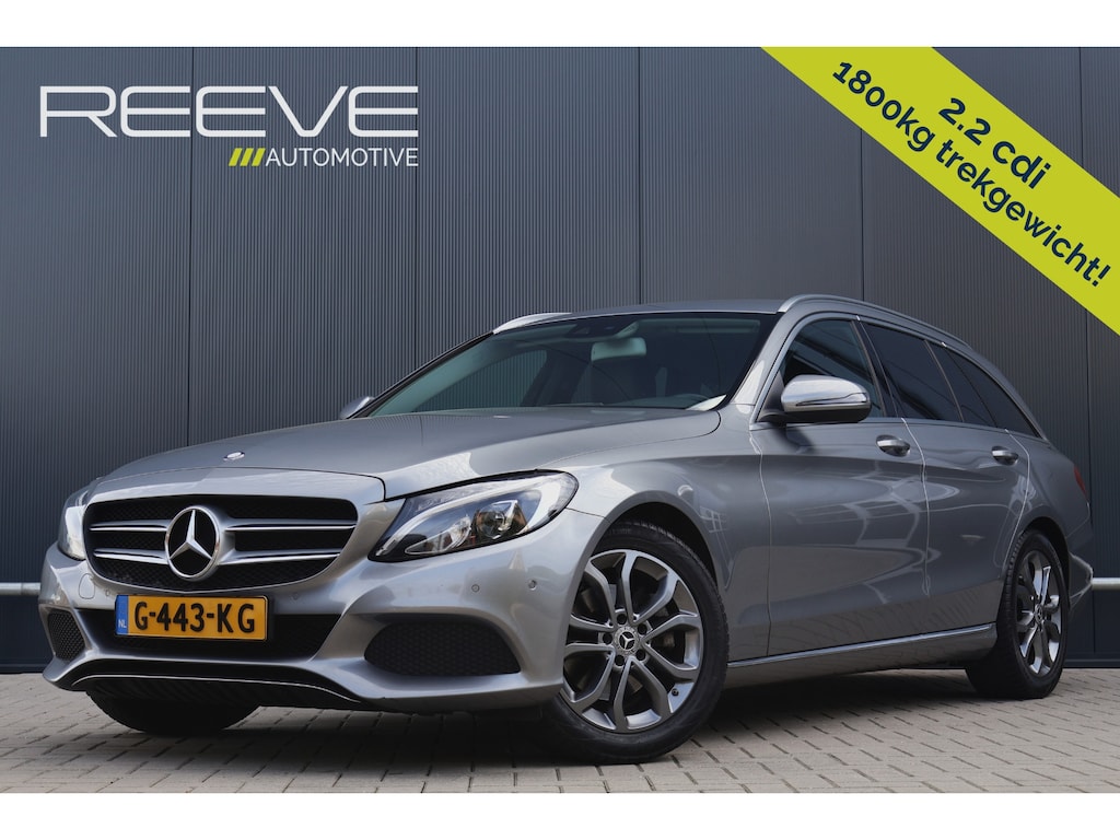 Mercedes-Benz C-klasse Estate 2.2 CDI Ambition Automaat | Wegkl. Trekhaak | Camera | Comand | Stoelverwarming | Half leder | 1800kg trekgewicht