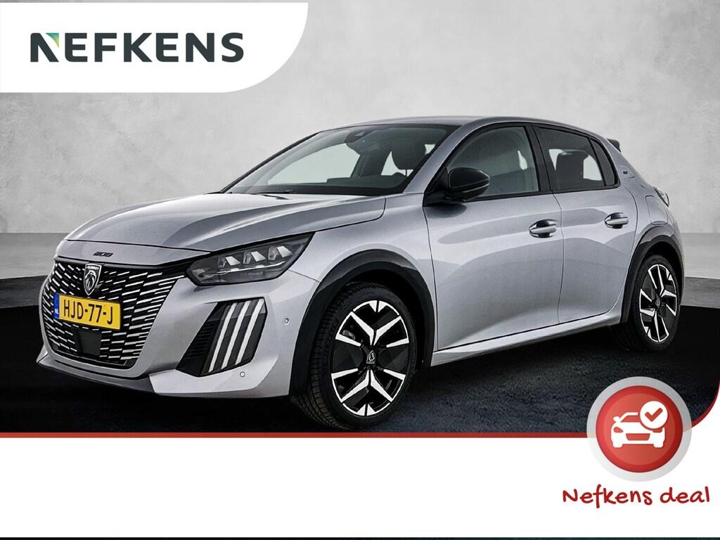 Peugeot 208 1.2 Hybrid GT 145pk Automaat | Navigatie | Camera Voor + Achter | Adaptieve Cruise Control | Dodehoekdetectie | 17"LMV | LED | Climate Control | Keyless Entry/Start | Apple Carplay/Android Auto |