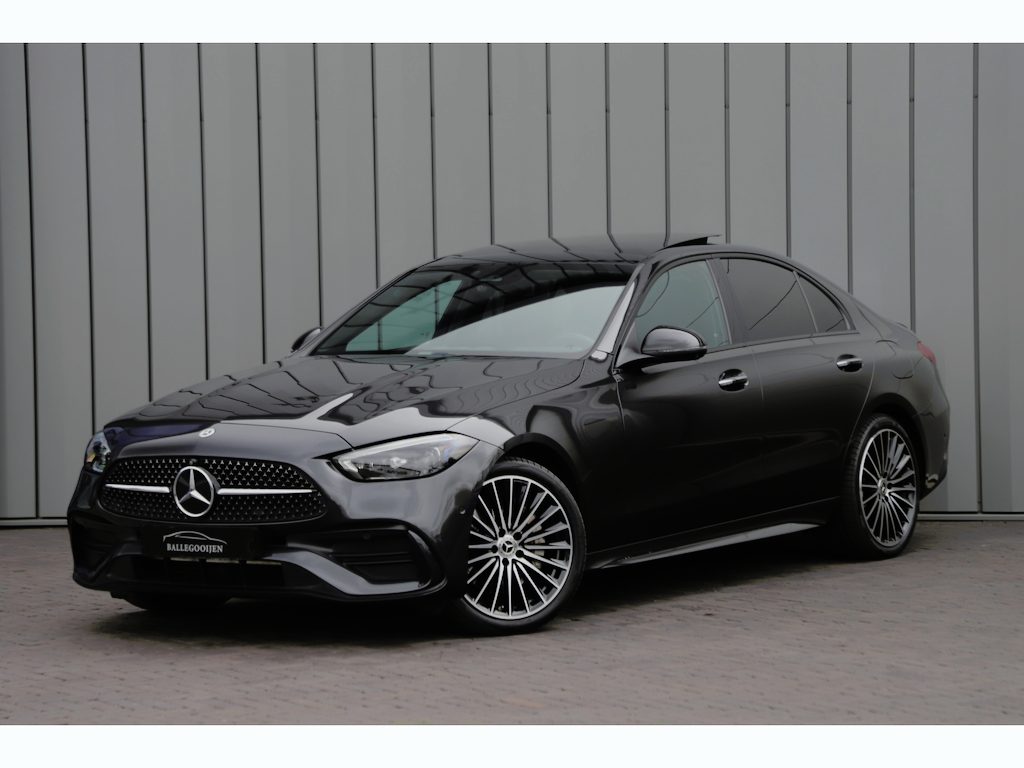 Mercedes-Benz C-klasse 300e AMG | 313PK | Head-up | Keyless-go | Pano | Digital-light | Sfeerverlichting | Standkachel | Leder | 2022.