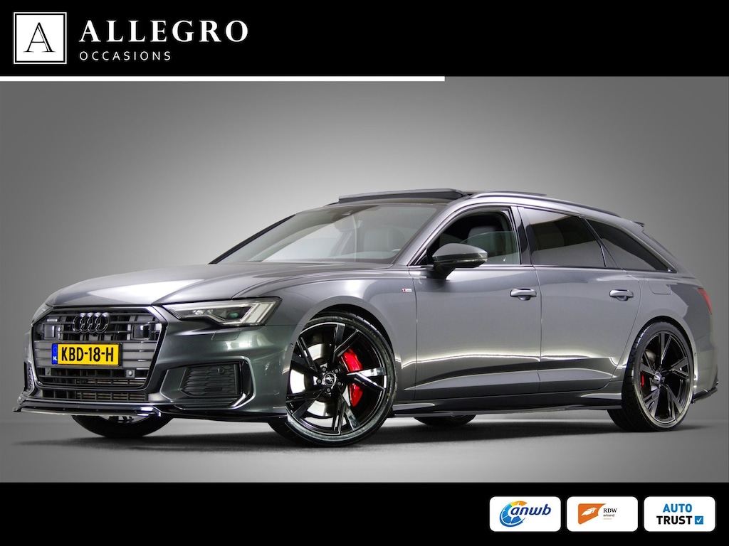 Audi A6 Avant 55 TFSI e quattro Competition S-Line Edition (B&O, SFEERVERLICHTING, MAXTON, ACC, PANO, TREKHAAK, CAMERA, CARPLAY)
