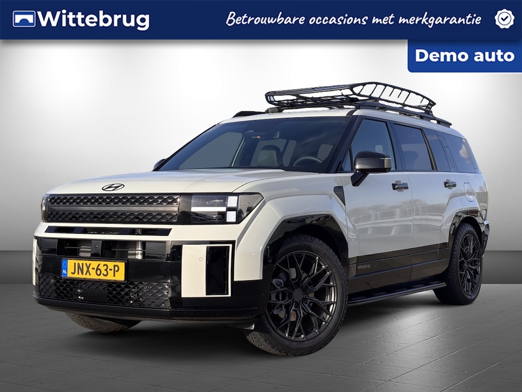 Hyundai Santa Fe 1.6 T-GDI PHEV XRT OFF ROAD Black Line 4WD 7p. Plug-In Hybride automaat met Black Pack Wrap, 20 inch All Terrain banden, Roofrack, Lederen bekleding en 360 graden Camera