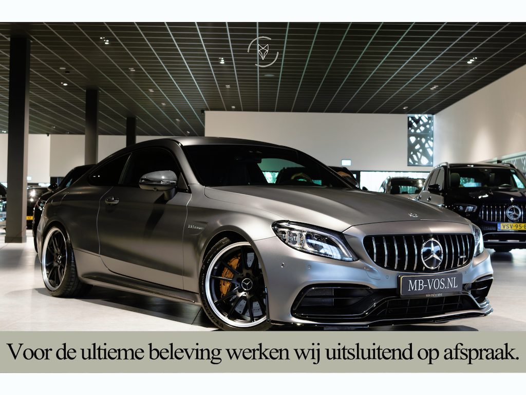 Mercedes-Benz C-klasse AMG 63 S Coupé Facelift Ceramic|Aero|Full Carbon|Performance|MANUFAKTUR|Drivers Package|Keyless|Burmester|BTW