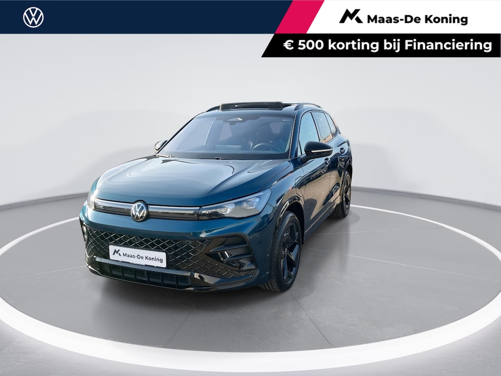 Volkswagen Tiguan 1.5eHybrid 200kW/272PK R-Line Black Style DSG · Panoramadak · Leder · Trekhaak · 360°Camera · Harman Kardon · Garantie t/m 09-01-2027