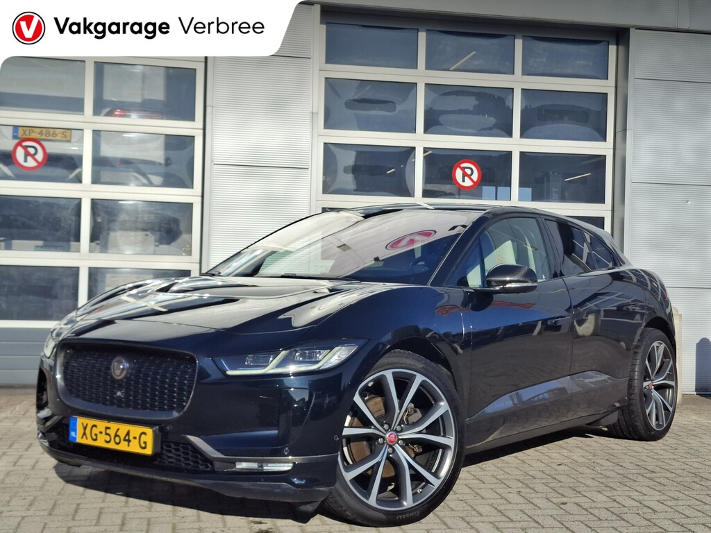 Jaguar I-Pace EV400 First Edition 90 kWh | SoH 89,9% | Navigatie/Android/Apple Carplay | LM Velgen 22" | Panoramadak | Voorstoelen/Stuur/Achterbank Verwarmd | Luchtvering | Cruise Control Adaptief |