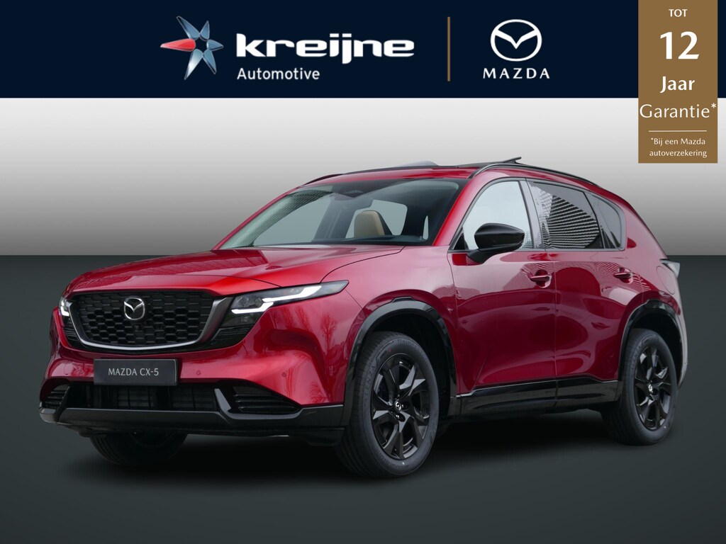 Mazda CX-5 2.5 E-SKYACTIV G 141 M HYBRID Homura | Tan Leder | Schuif/kanteldak | Voorraad | RIJKLAARPRIJS!