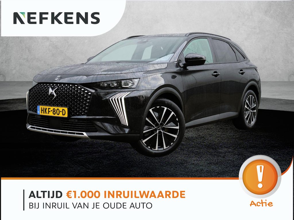 DS 7 1.6 PHEV 225 Ligne Business | Alcantara bekleding | Navigatie | Dodehoeksensor | Elektrische achterklep | Verwarmde voorstoelen | Apple Carplay/Android Auto