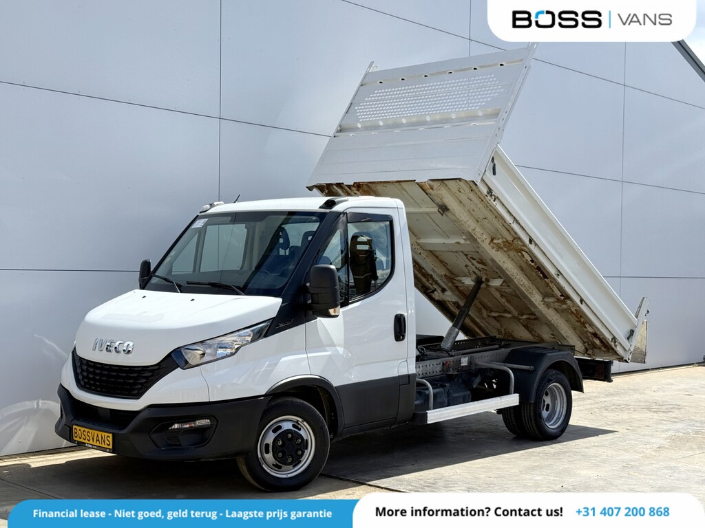 IVECO Daily 35C14 2.3 Kipper Dubbellucht 3,5t Airco Cruise Control Trekhaak Luchtgeveerde stoel Nieuwe APK t/m 3-8-2027