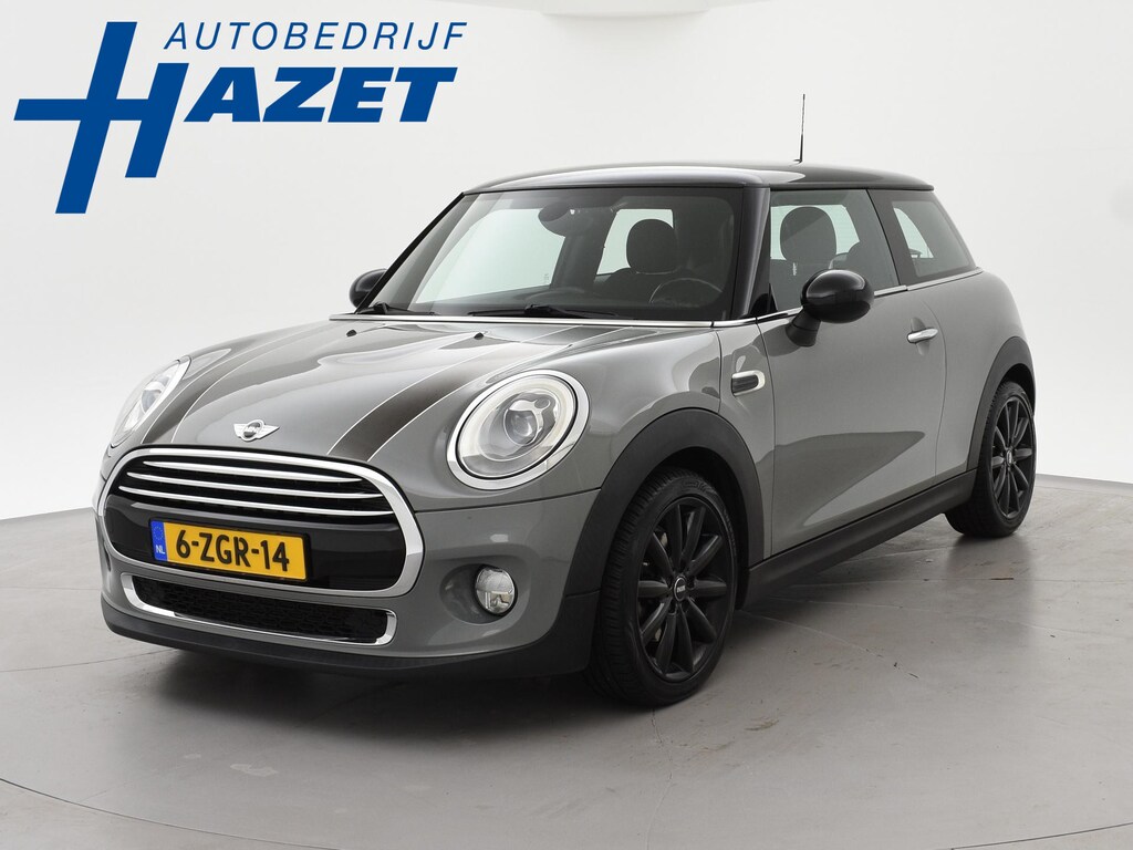 MINI Cooper 3-Deurs 1.5 PEPPER *MOONWALK GREY* + STOELVERW. | NAVIGATIE BREEDBEELD | SPORTSTOELEN | LED | SFEERVERLICHTING
