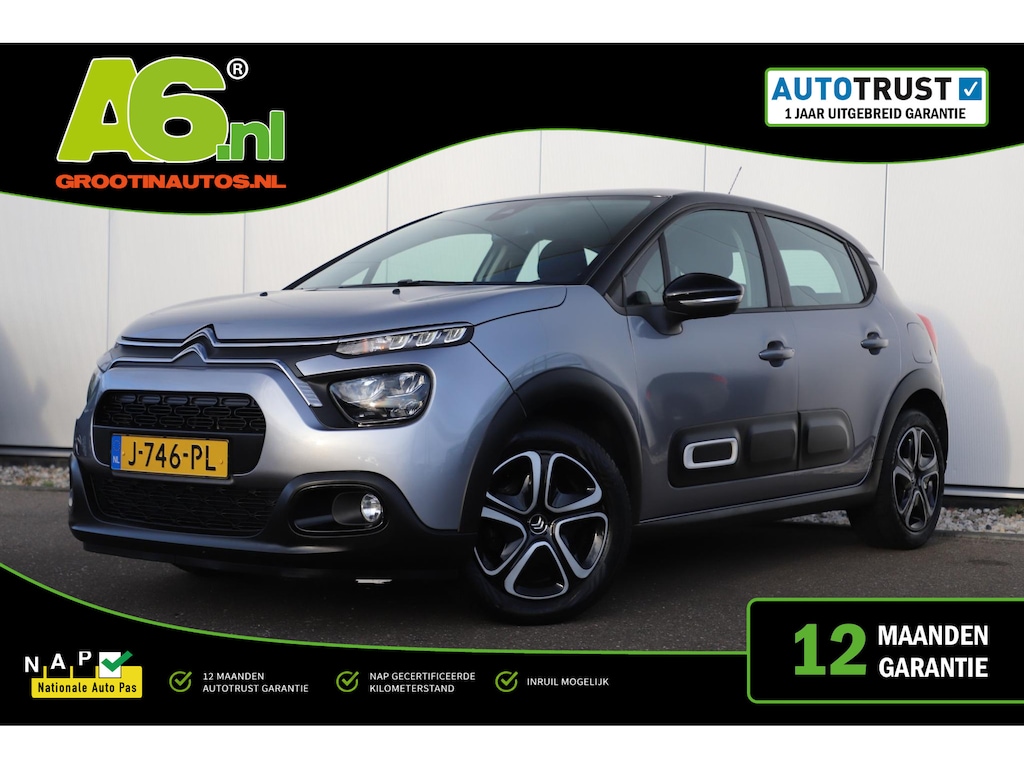 Citroën C3 1.2 PureTech Feel Navigatie Carplay Android Climate Cruise Control Rijstrooksensor Parkeersensor All-season banden!