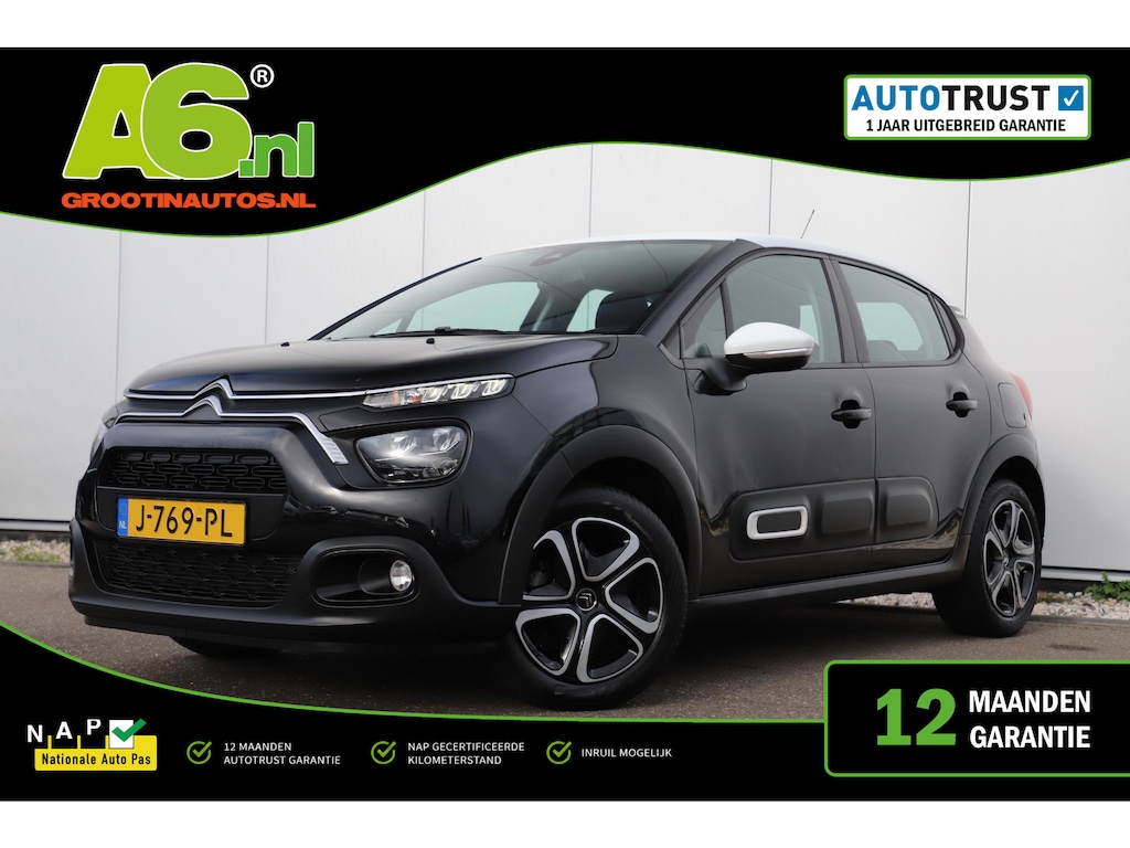 Citroën C3 1.2 PureTech Feel Carplay Android Navigatie Climate Cruise Control Rijstrooksensor Parkeersensor All-season banden!