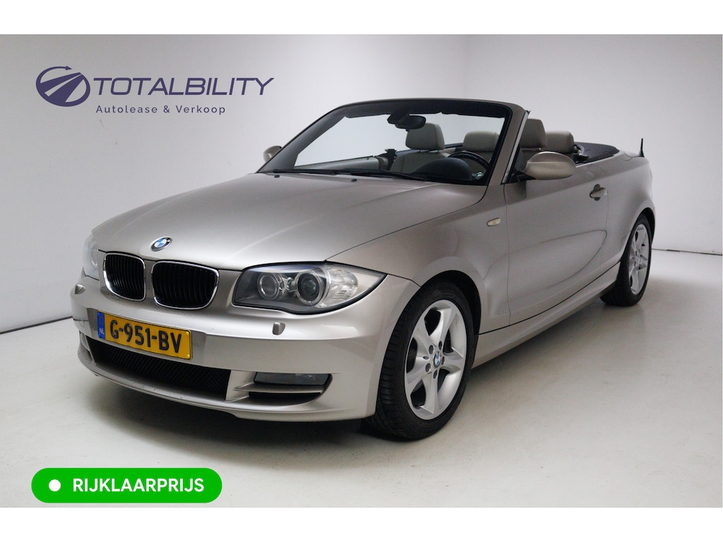 BMW 1-Serie Cabrio 125i High Executive 218 PK 6 cilinder | Keyless | Xenon | Stoelverwarming| Navigatie | Leer | Windscherm