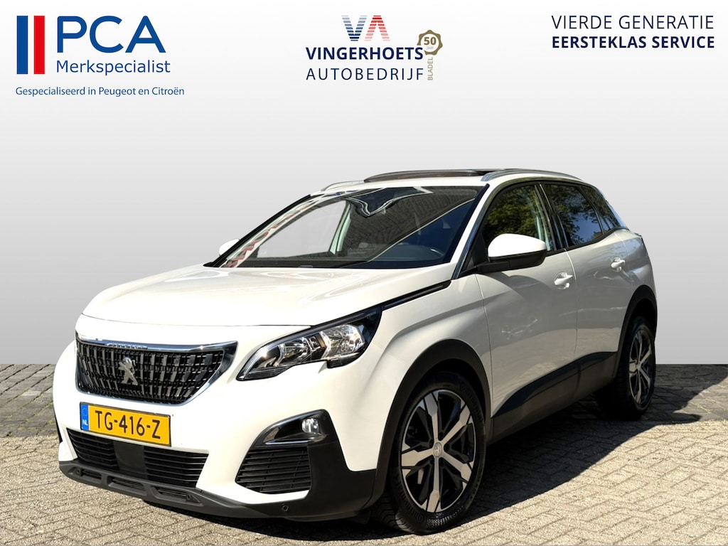Peugeot 3008 130 Pk Luxe Benzine * AUTOMAAT * Open Schuifdak * L.M. Velgen * Achteruitrij Camera * Keyless Start Button * Climate & Cruise Control * Navigatie & Spotify via Apple Carplay / Android Auto * Vingerhoets; Vierde Generatie Eersteklas Service. Al meer dan 100 jaar een begrip in de Brabantse Kempen.