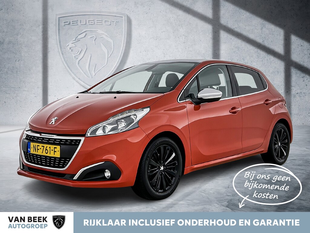 Peugeot 208 110 pk Allure | Rijklaar | Panoramadak | Lederen bekleding! | Apple Carplay | Parkeersensoren |