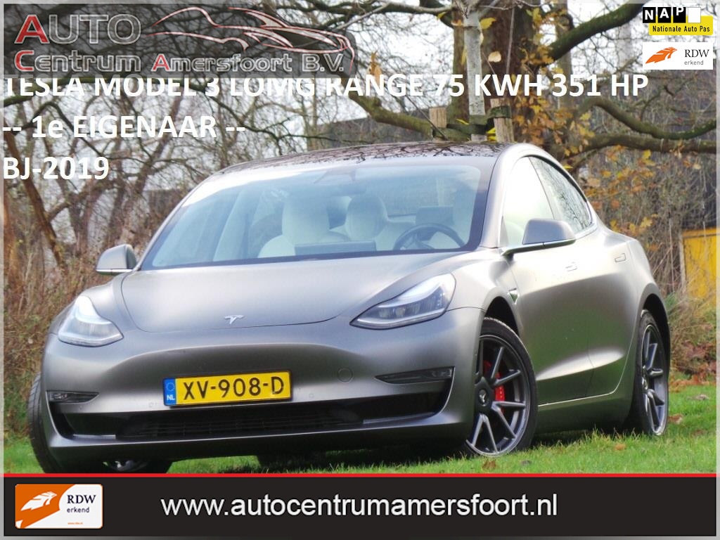 Tesla Model 3 Long Range 75 kWh ( INRUIL MOGELIJK )