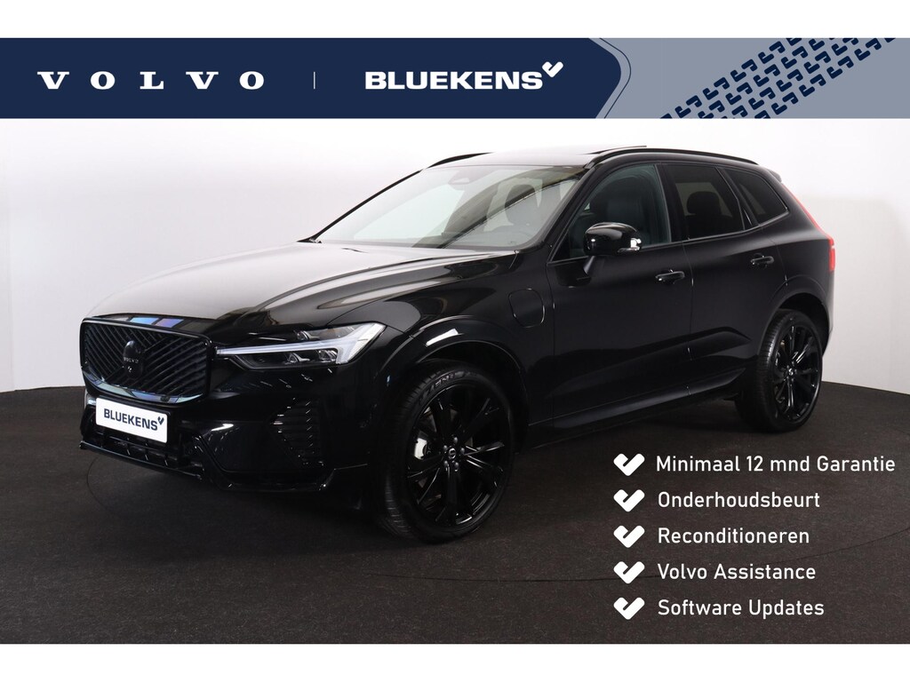 Volvo XC60 T6 Recharge AWD Plus Black Edition - Panorama/schuifdak - IntelliSafe Assist & Surround - 360º Camera - Harman/Kardon audio - Adaptieve LED koplampen - Verwarmde voorstoelen, stuur & achterbank - Parkeersensoren voor & achter - Elektr. bedienb. voorstoelen met geheugen links - Head up display - Draadloze tel. lader - Extra getint glas - 21' LMV