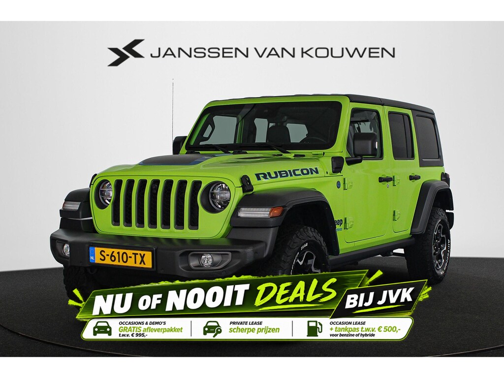 Jeep Wrangler Unlimited 4xe 380 Rubicon Leder Stuur-Stoelverwarming Camera Alpine Keyless