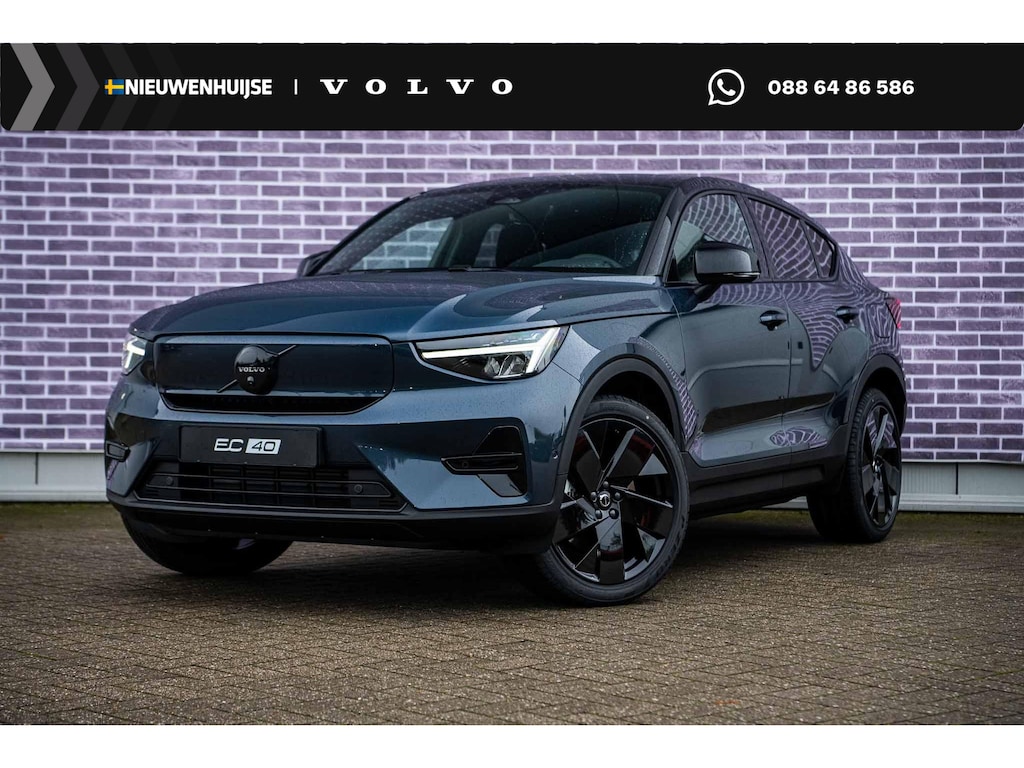 Volvo EC40 Single Motor Extended Range Ultra Europa Black Editon | 360 graden camera | Harman/Kardon | Adaptive Cruisecontrol | 20" Velgen | LED verlichting | Getint glas | stoelverwarming |