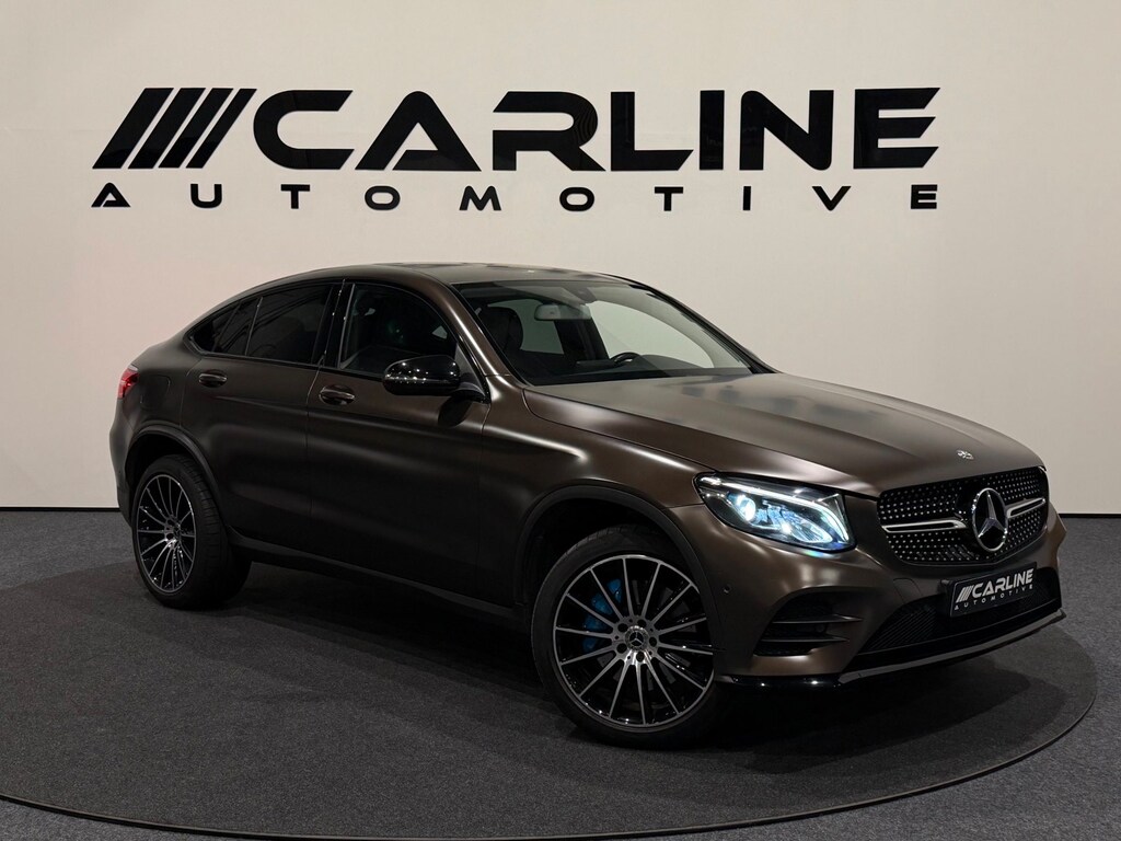Mercedes-Benz GLC Coupe 350e 4MATIC Edition 1 AMG CITRIAN BRUIN MAGNO MATT CAMERA NAVI ACC ASSIST NAP GARANTIE APK