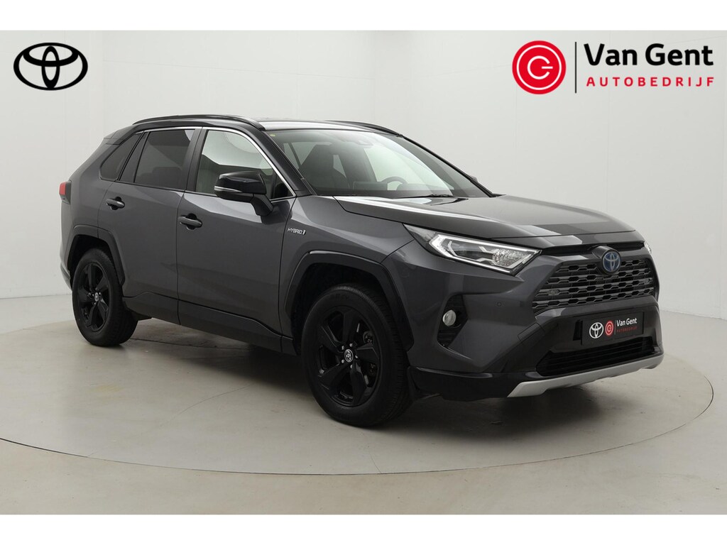 Toyota RAV4 2.5 Hybrid Bi-Tone | Navigatie | Leder | Apple Carplay / Android Auto | Stoelverwarming | Keyless | Adaptive Cruise | Clima | Parkeersensoren voor/achter | Camera | 18 inch