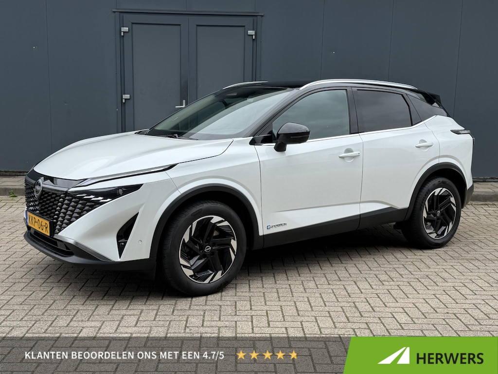 Nissan Qashqai 1.5 e-Power N-Connecta / Facelift Model / Rondomzicht camera / Apple Carplay Android Auto / Draadloze telefoon lader / Adaptief cruise control / Climate control / Keyless Entry/Start / Parkeersensoren voor en achter /