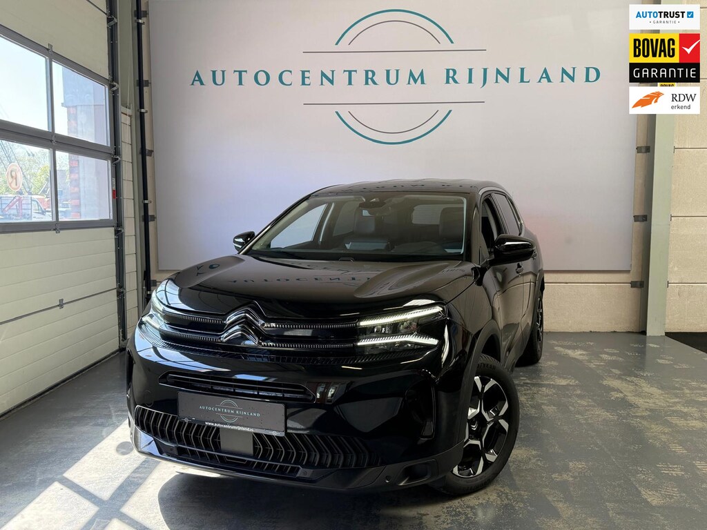Citroën C5 Aircross 1.2 Hybrid 145 Plus, 1 Jaar Bovag Garantie, Navi, Camera, stoelverwarming, carplay