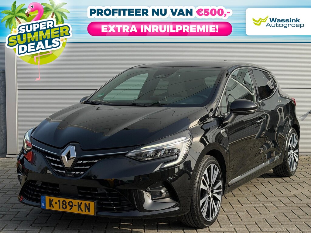 Renault Clio 1.6 E-Tech Hybrid 140pk Initiale Automaat | SUMMER DEALS | Climate control | Navigatie | Leer | Winterpack | 17" Lm velgen | Parkingpack