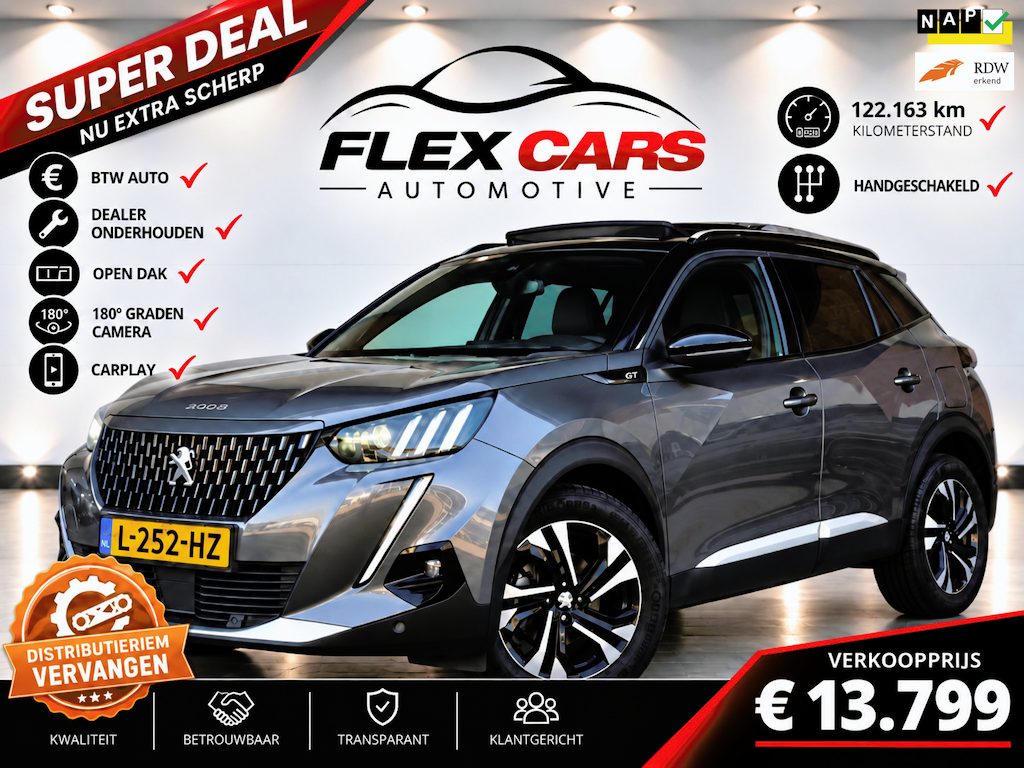 Peugeot 2008 1.2 PureTech GT|DistrubitieVV|Opendak|Btw auto