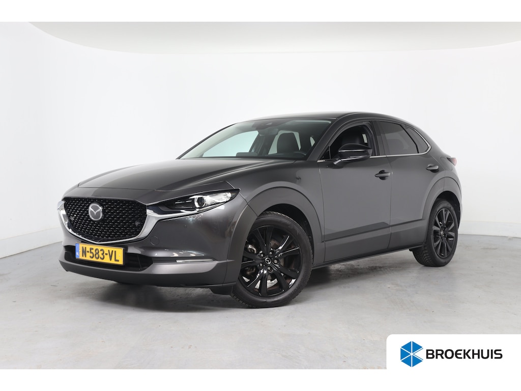Mazda CX-30 2.0 e-SkyActiv-X M Hybrid Sportive | Dealer Onderhouden! | 1e Eigenaar! | LED | Bose | Trekhaak | Clima | Camera | Stoelverwarming | Cruise Adaptive | Keyless | HUD
