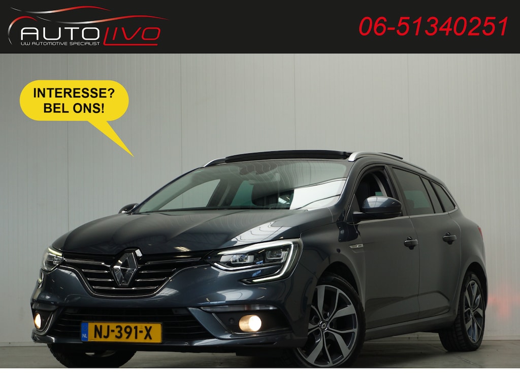 Renault Megane Estate 1.2 TCe Bose 130 PK! NL AUTO! PANO HEAD UP. BOSE G. NAVI CLIMA CAMERA PDC TREKHAAK etc.