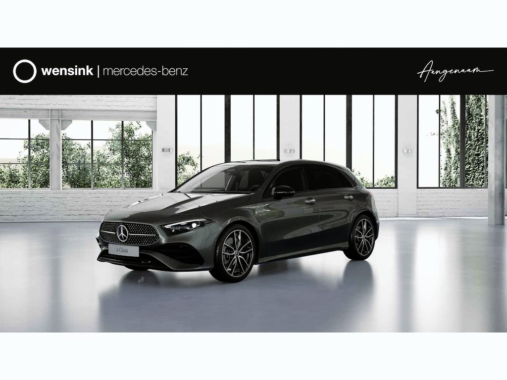 Mercedes-Benz A-klasse 250e Business Solution AMG | Night | AMG-line plus | Panoramadak | Head-up display | Memory stoelen | 360 camera | Sfeerverlichting | Multibeam LED |