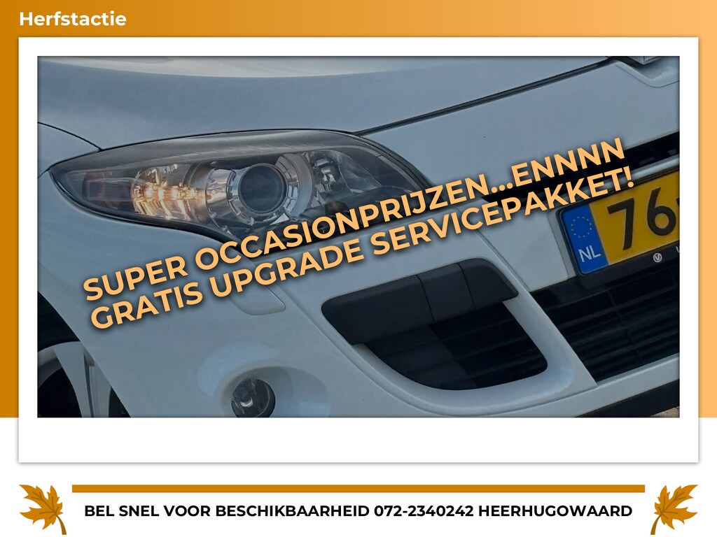 Renault Megane Coupé-Cabriolet 1.4 TCE Dynamique/Blanc Glacier/nette auto rijdt top/dakje los = stress eraf