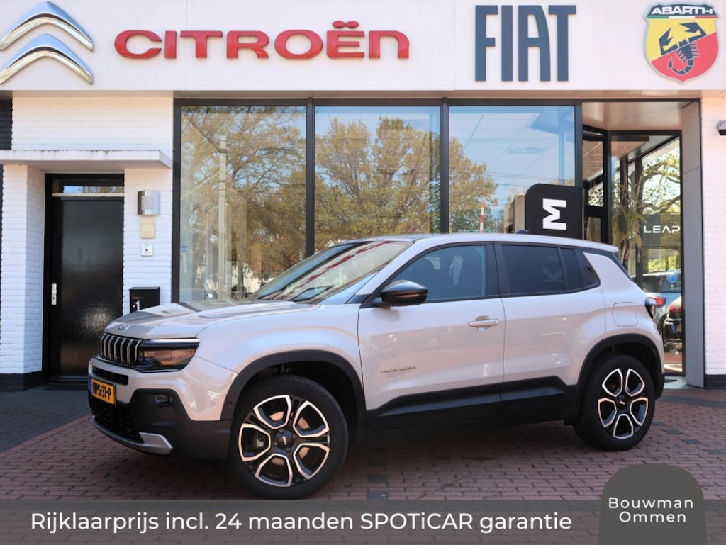 Jeep Avenger 1.2T e-Hybrid 110PK Automaat Summit, Rijklaarprijs | LED | Elektrische kofferklep | Camera | Adaptieve cruise