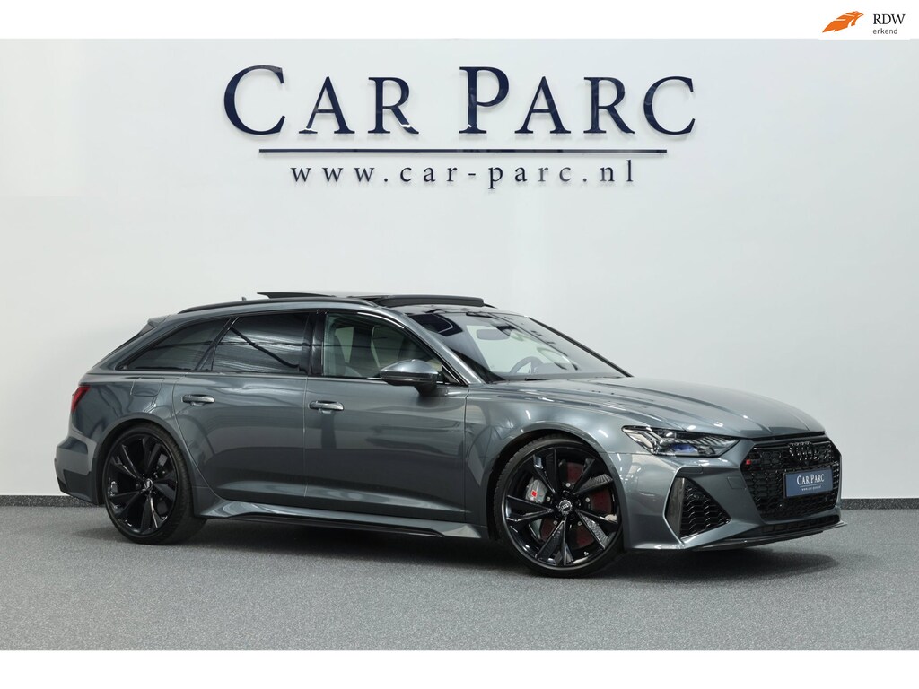 Audi RS6 Avant 4.0 TFSI quattro 600+PK BTW/KERAMISCH/SOFTCLOSE/VIRTUAL/B&O 3D/ACHTERASB/SFEER/PANO/22"/360 CAM/12 MND GARANTIE!