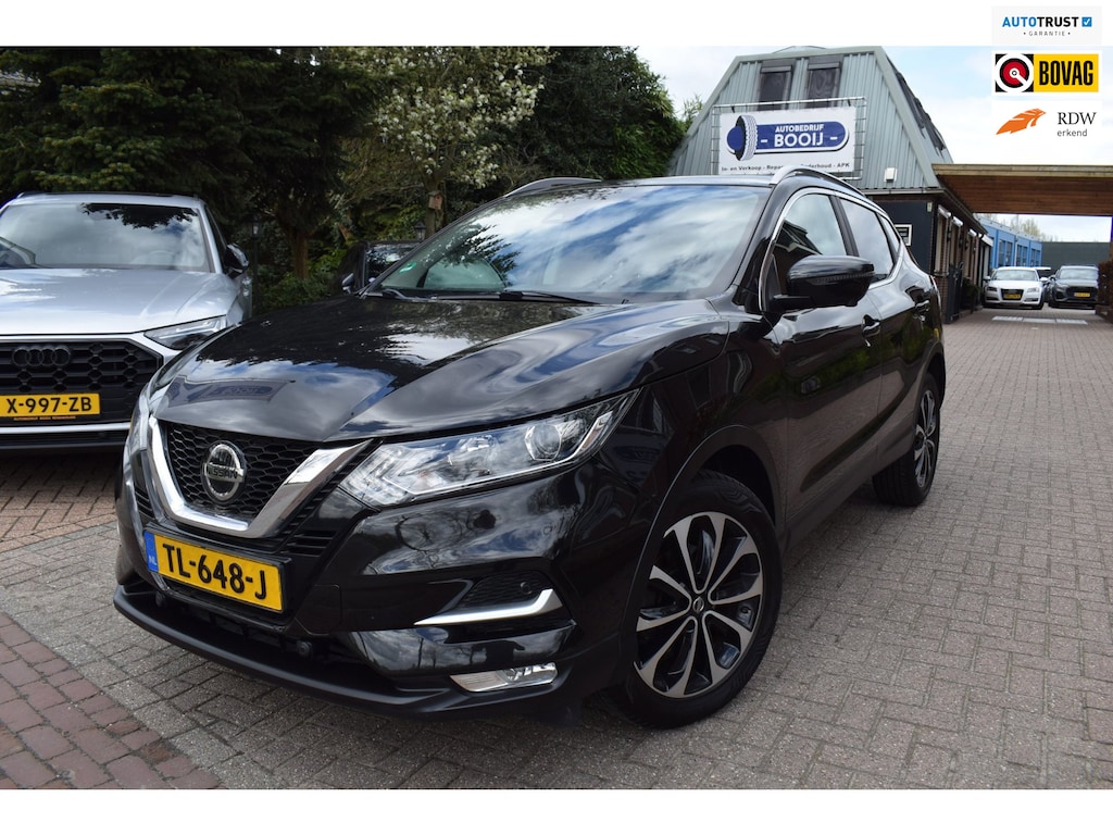 Nissan Qashqai 1.2 N-Connecta AUTOM/NAVI/CRUISE/AIRCO-ECC/CAMERA 360 gr/NL-AUTO/PANO/XENON/TREKH/PDC V+A/KEYLESS/LMW 18 INCH