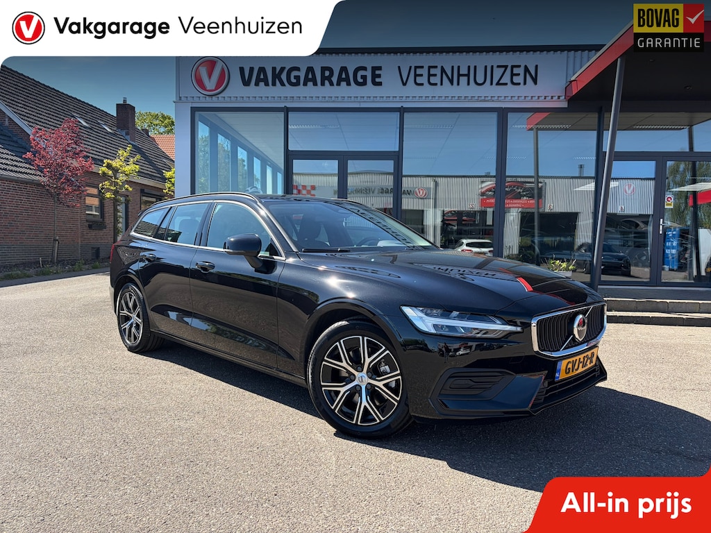 Volvo V60 2.0 B4 Essential Edition|Rijklaar prijs|Fabrieksgarantie|Leder|Camera|Carplay|