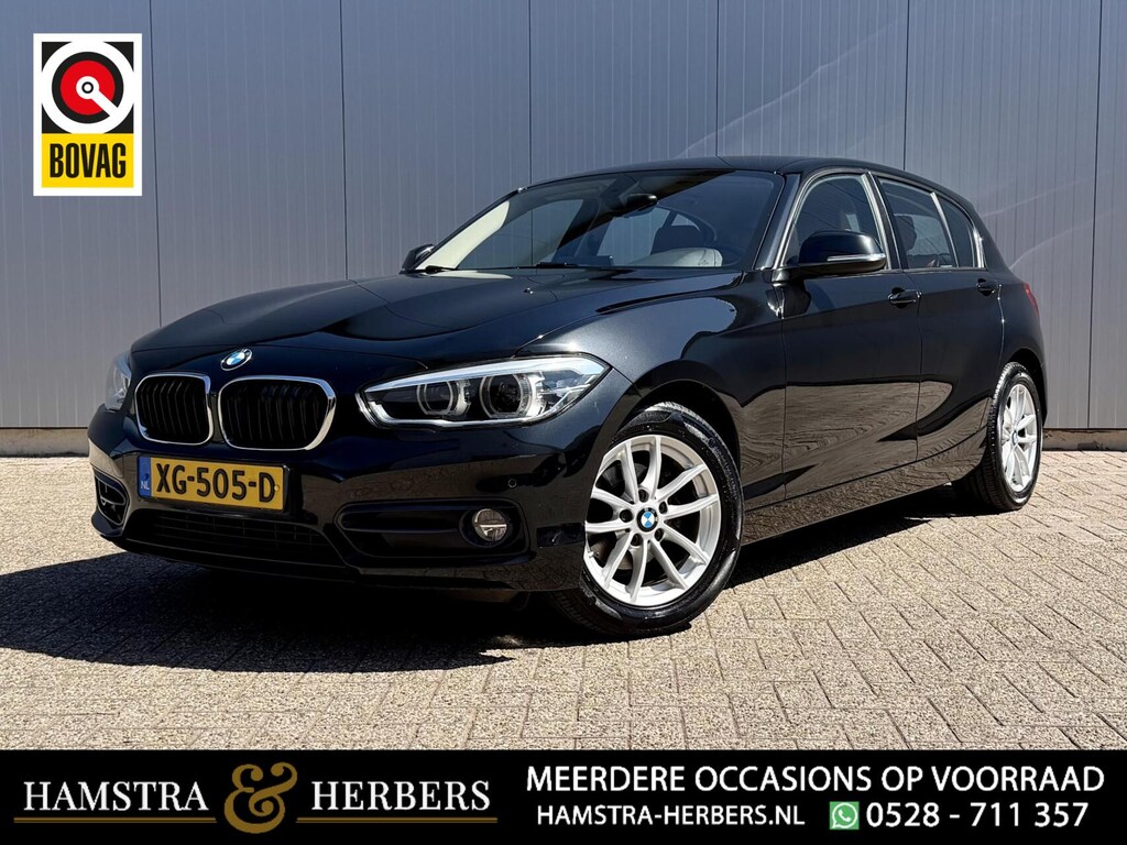 BMW 1-Serie 118i High Executive Sport line zwart automaat