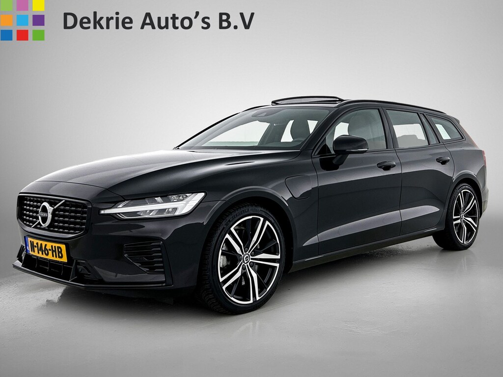 Volvo V60 T8 Hybride AWD R-Design SOH 94% / Panoramadak / Leder / Navigatie / Adap. Cruise / Pdc.V+A / Stuur- Stoelverwarming / Apk 01-2028