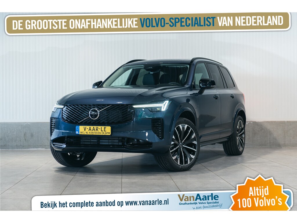 Volvo XC90 T8 Aut. Ultra Dark Luchtvering 360camera Stoelverwarming NIEUW 455pk