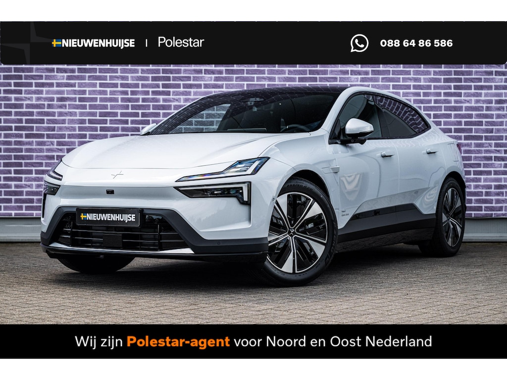 Polestar 4 Long Range Single motor Prime 100 kWh | Prime | Harman Kardon | Panoramadak | Adaptieve Cruise Control | Pixel LED | Warmtepomp | Plus | Pilot | Extra Getint Glas