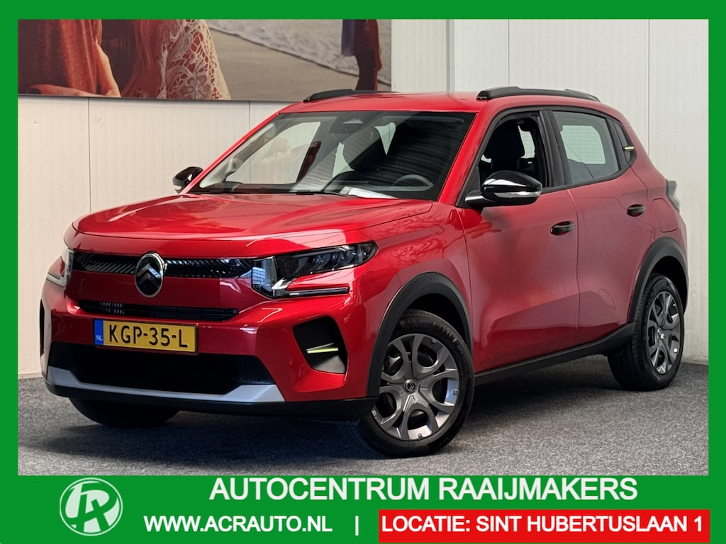 Citroën C3 1.2 TURBO PLUS 100PK NIEUW MODEL 2025 50 STUKS OP VOORRAAD !!! NAVIGATIE VIA APPLE CARPLAY/ANDROID CRUISE CONTROL AIRCO BLUETOOTH TELEFOON RIJSTROOKSENSOREN PDC ZEER MOOI !!