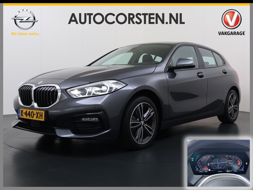 BMW 1-Serie 118i AUT-7 Sport-Line Navi Ecc Live-Cockpit-Pro 1/2 Leer Sportstoelen Apple Carplay Android Auto Cruise Control Pdc Business Ed. Plus DAB Lmv 17" Adap.Led Regen-Lichtsensor Isofix 1e Eigenaar Origineel Nederlandse Auto Dealeronderhouden