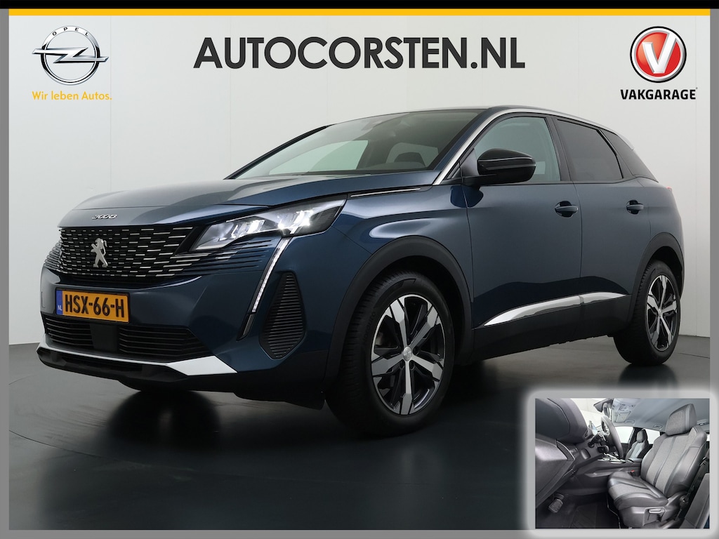 Peugeot 3008 T131pk AUT 360°Camera Apple Carplay Android 1/2 Leer Keyless Bordherk. Lane-dep. Flippers Led Navi Stoelverw. Grootlichtassistent Isofix CruiseControl Ecc Usb Bluetooth Verst.Stoelen 18''LM 1.2 PureTech Allure Pack Business