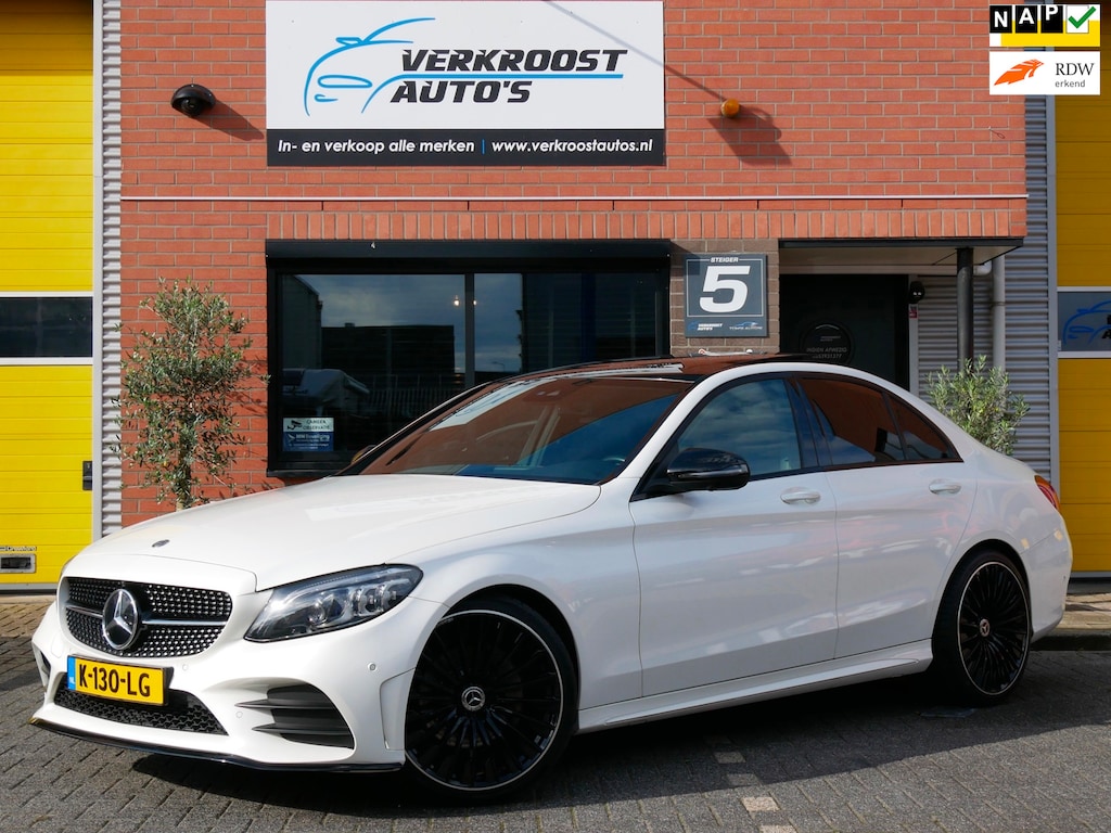 Mercedes-Benz C-klasse 180 c43 AMG look. pano. leder. 360cam