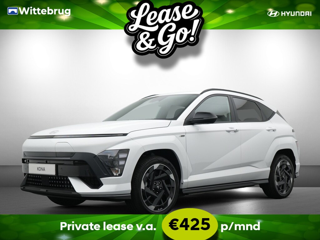 Hyundai Kona Electric N Line Business 64.8 kWh Volledig Elektrish, Fiscaal aantrekkelijk, Navigatie Private lease een KONA Electric al vanaf € 425 p/m!
