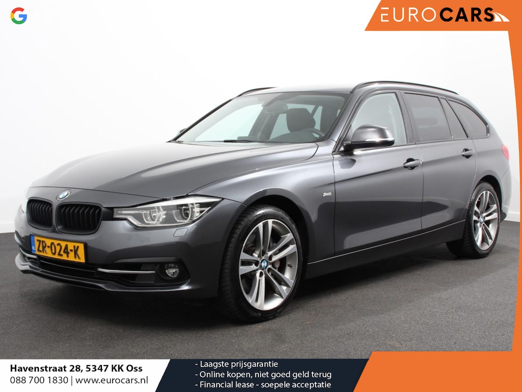 BMW 3-Serie Touring 340i 326 pk Automaat Sport-Line Navigatie Climate Control Cruise Control Led Elektrische bedienbare achterklep Extra Getint Glas Lichtmetalen velgen 18" Stoelverwarming