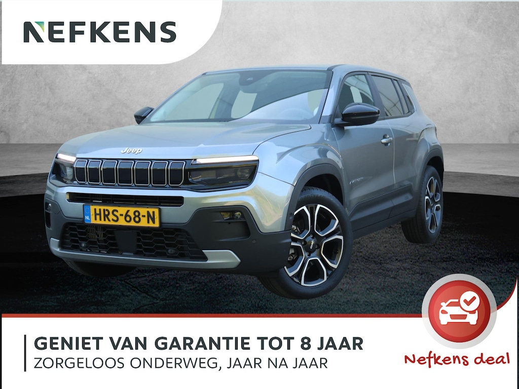 Jeep Avenger 1.2 110pk e-Hybrid Summit | Navigatie | Verwarmde voorruit en stoelen | Apple Carplay/Android Auto | Elek. kofferklep | Adaptive Cruise control