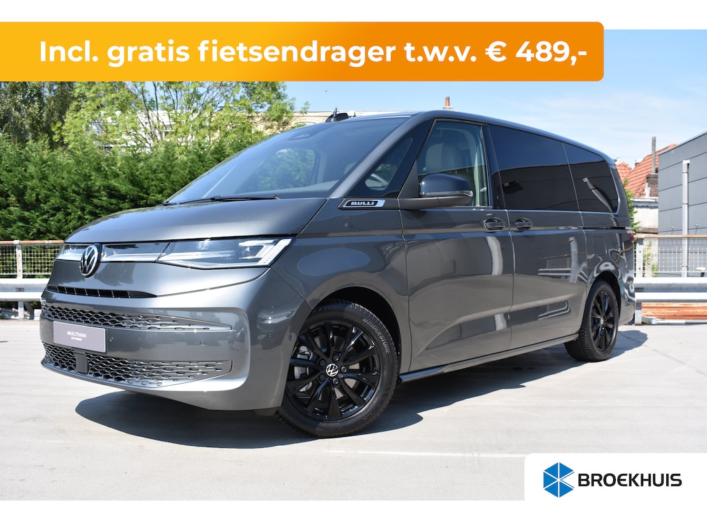 Volkswagen Multivan Bulli eHybrid lang 4MOTION |  Verlaagd dynamisch onderstel | 'App-Connect' draadloze smartphone integratie | 4 seizoenen banden