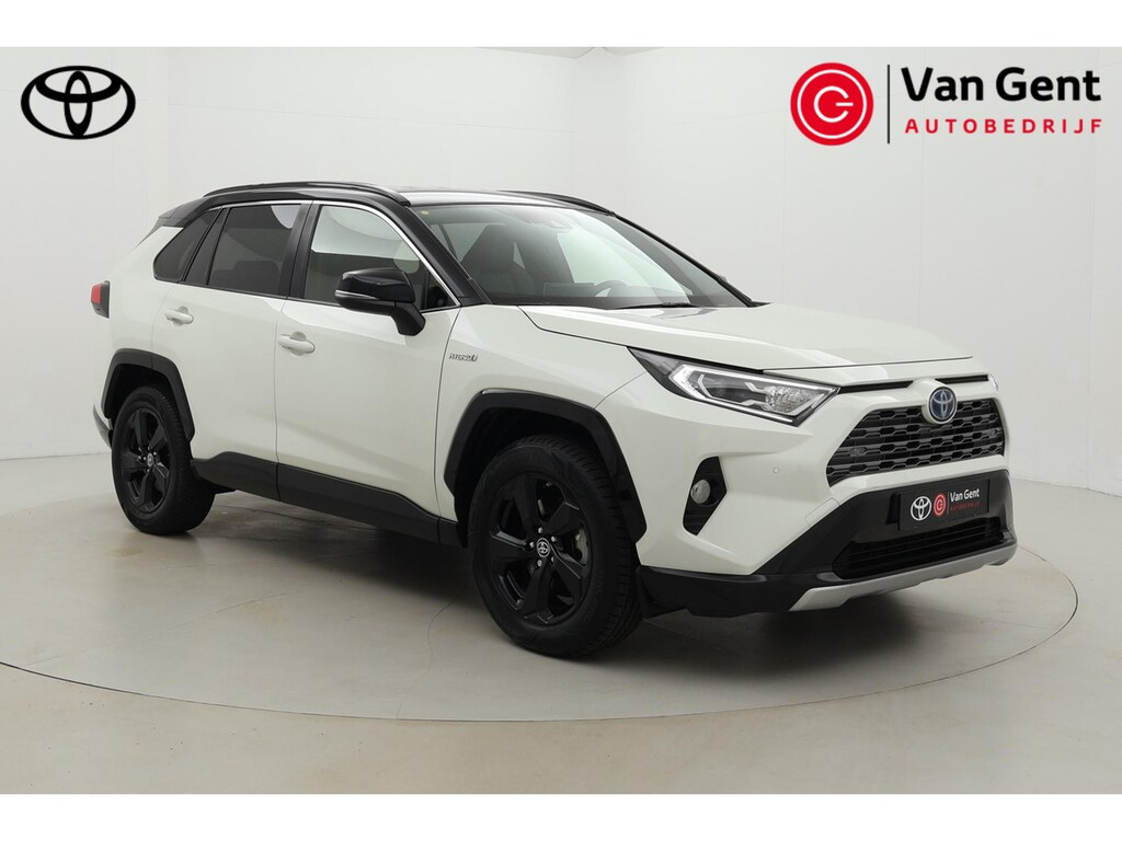 Toyota RAV4 2.5 Hybrid AWD Bi-Tone | Navigatie | Leder | JBL | Apple Carplay / Android Auto | Stoelverwarming | Keyless | Adaptive Cruise | Clima | Parkeersensoren voor/achter | Camera | 18 inch | ALL SEASON