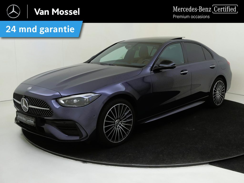 Mercedes-Benz C-klasse 300 e Business Solution AMG Premium Plus /Panoramadak /Burmester /HUD /Memory