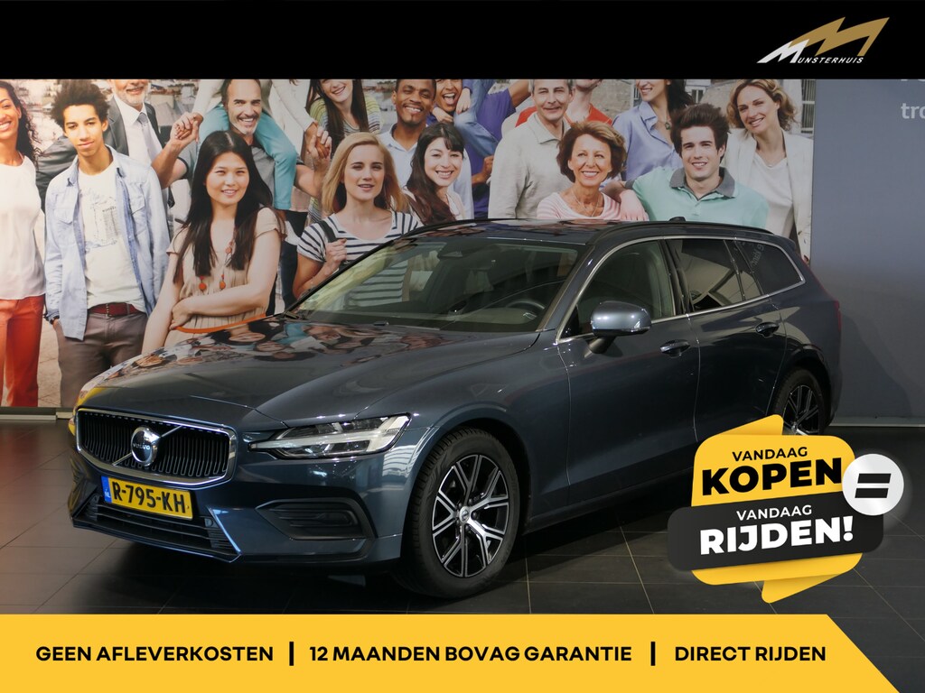 Volvo V60 2.0 B3 Core - Occasion Lease vanaf €559 p/m - Verwarmde voorruit / (achter)stoelen & stuur - Camera - getinte ramen achter